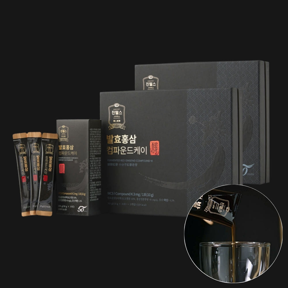 일화 진웰스 발효홍삼 컴파운드K 케이 60포 홍삼 진액스틱 홍삼액