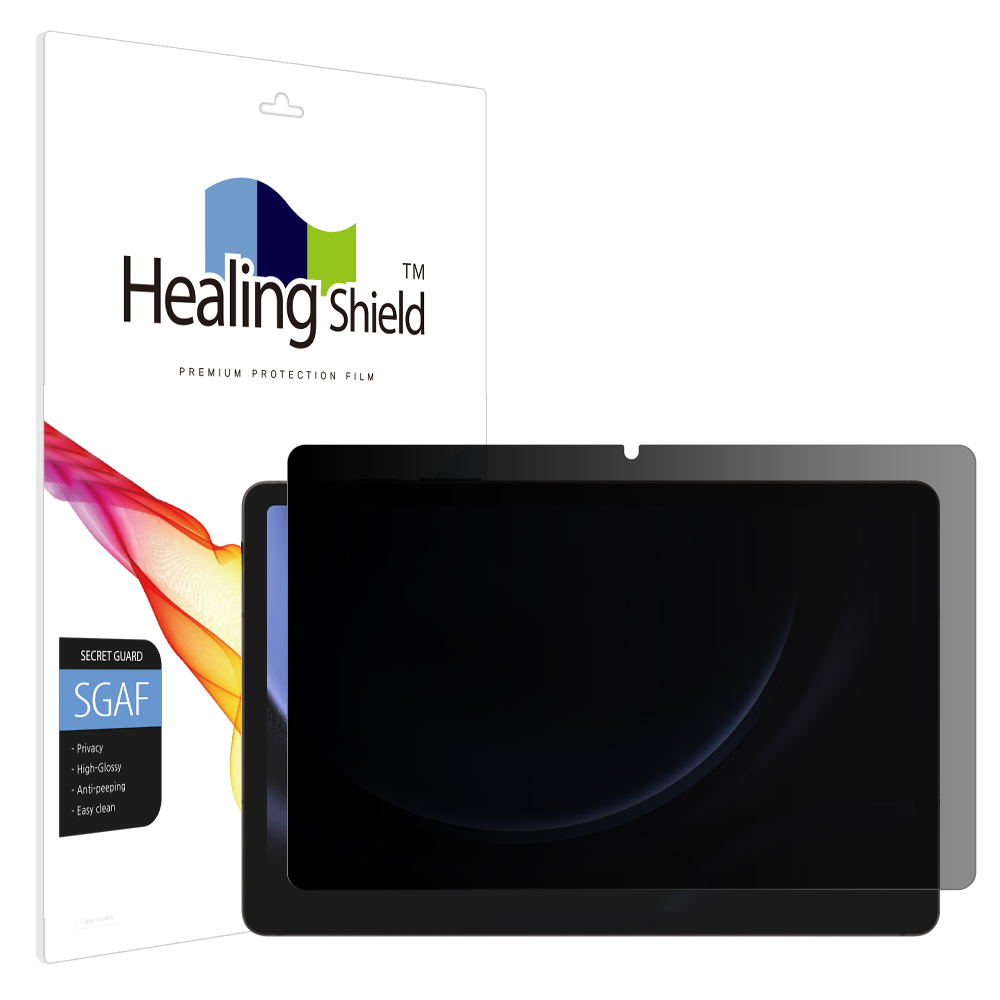갤럭시탭 프라이버시 사생활 보호 액정보호필름 갤럭시 탭 S9 FE, 1매입 - 상품 이미지