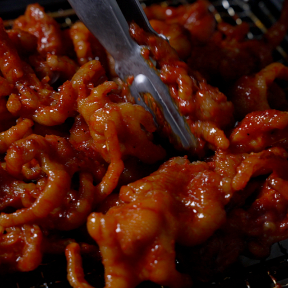 파인밀 튤립닭발 무뼈닭발 숯불 직화구이 술안주 캠핑음식