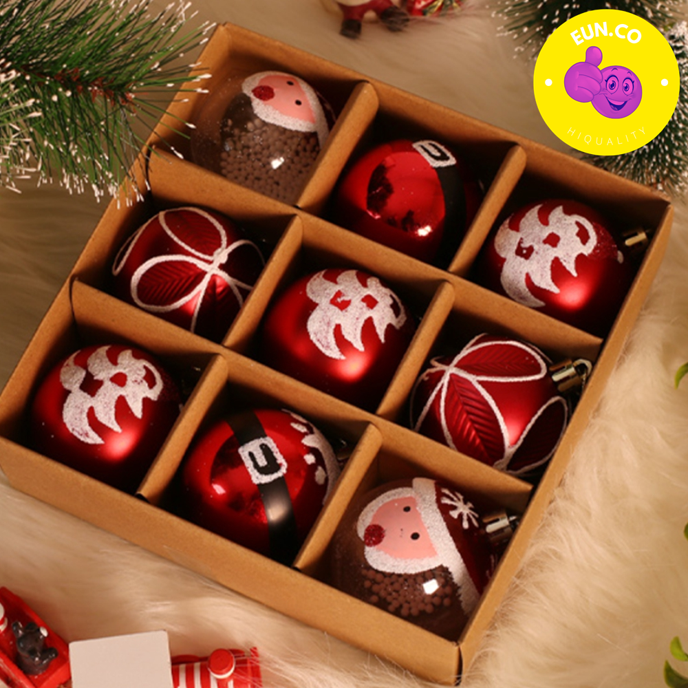 레드 트리 오너먼트 세트 빨간색 트리장식 - 상품 이미지