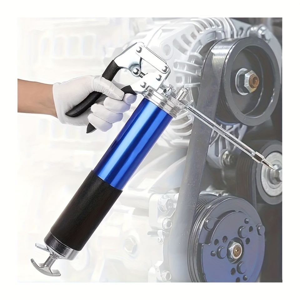 8000PSI 고강도 피스톤 그립 오일 건 14온스 스프링 탄성 구리스건 익스텐션 튜브