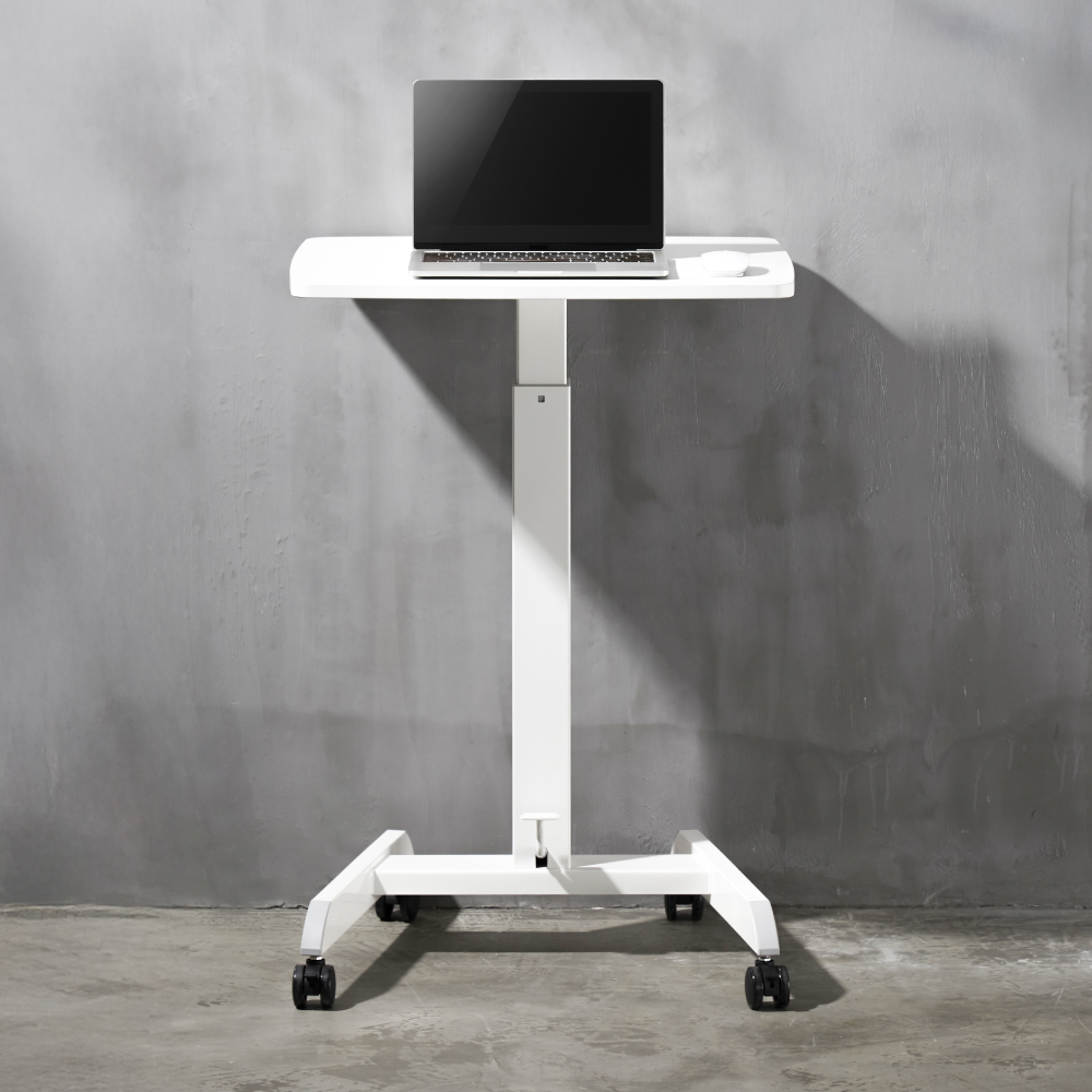 루나랩 사이드 테이블 001 기본형 화이트 노트북 이동식 입식 보조 책상 높이조절