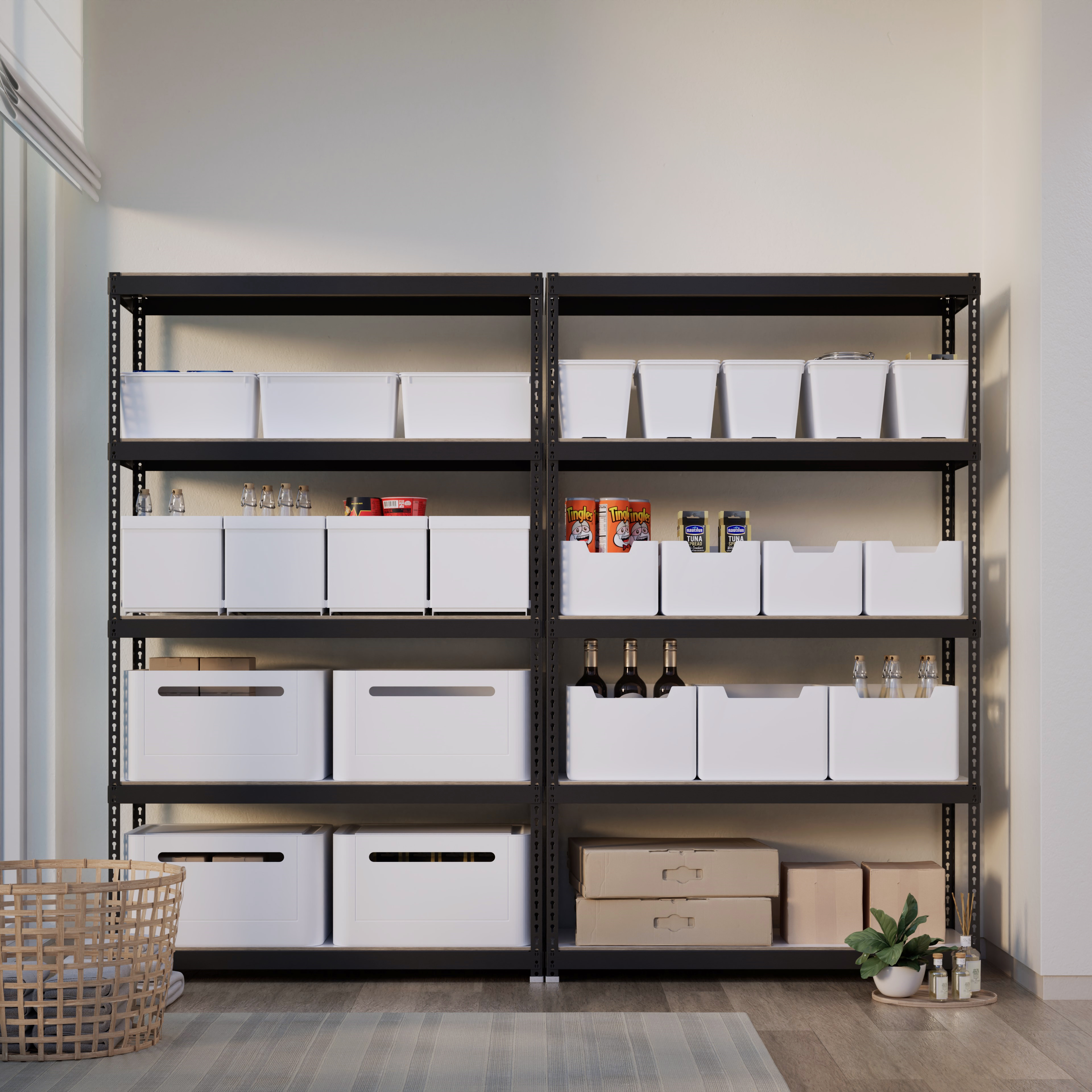 다용도실 선반 팬트리 수납선반 다용도 사무실 조립 랙 시스템 303090 5단