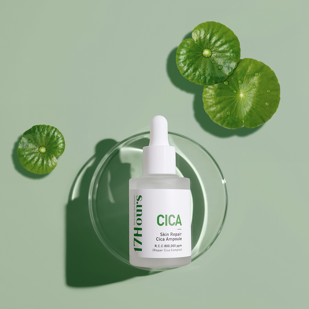 17아워즈 스킨 리페어 시카 앰플 30ml 고농축 진정 병풀 세럼 이미지 6