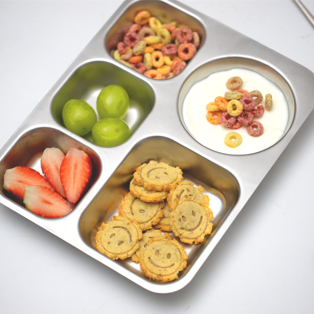 스텐 304 깊은 성인 가정용 3구 식판 어른 1인 초등학생 어린이 개인 다이어트 급식판