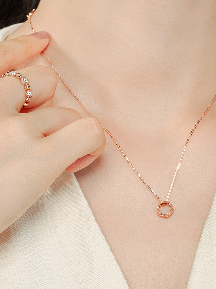 14K18K 델로참 골드펜던트 DIY 레이어드 원통형 큐빅 목걸이참 헥사곤 도넛 - 상세 이미지 5