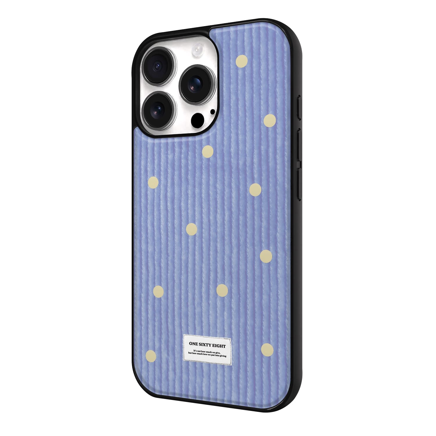 아이폰16 프로 맥세이프 케이스 하드 스웨이드 옐로우 도트 패턴 - 상세 이미지 4