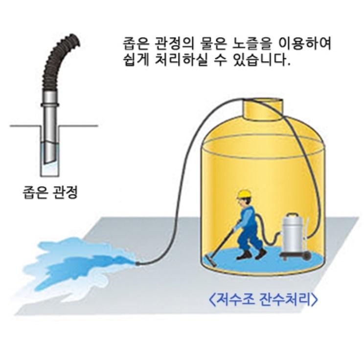산업용 습식청소기 52L 저수조청소기 물탱크 잔수처리기 - 상세 이미지 5