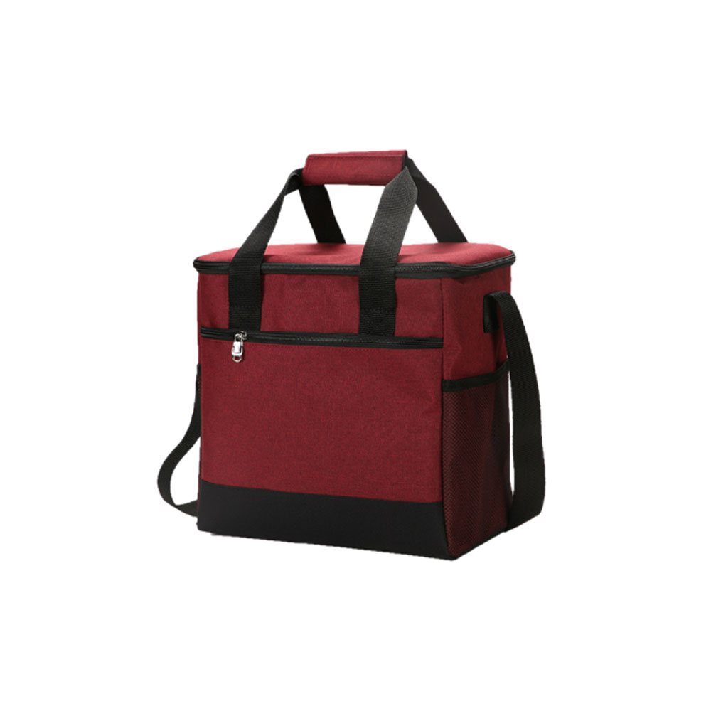 미니 보냉백 소프트쿨러 피크닉가방 휴대용 맥주 쿨링 냉온팩 11L, 레드