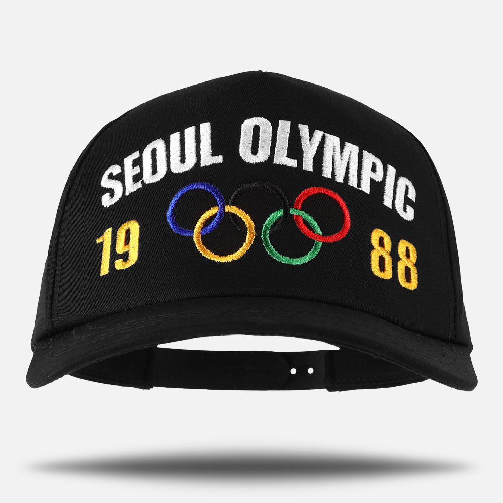 88 서울올림픽 볼캡 오륜기 호돌이 레트로 남녀공용 야구모자 메이드인코리아