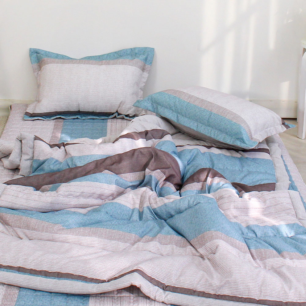 아르떼베딩 루이스 바닥 요매트 (요커버+솜) 까는이불 미끄럼방지 누빔 5cm SS/Q