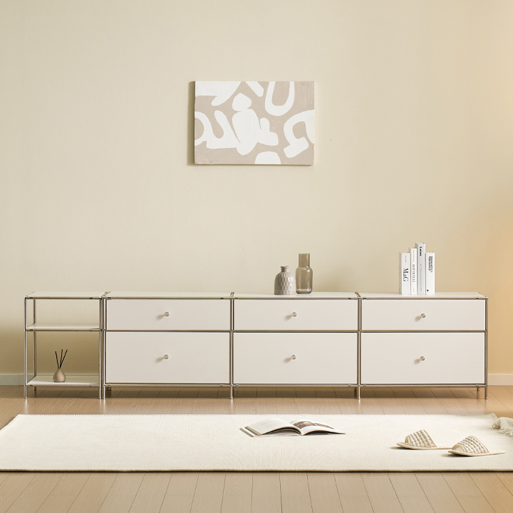 헤이몰리 헤이즈 미드센츄리 모듈 2단 1980 서랍장 거실장+2단 400 협탁