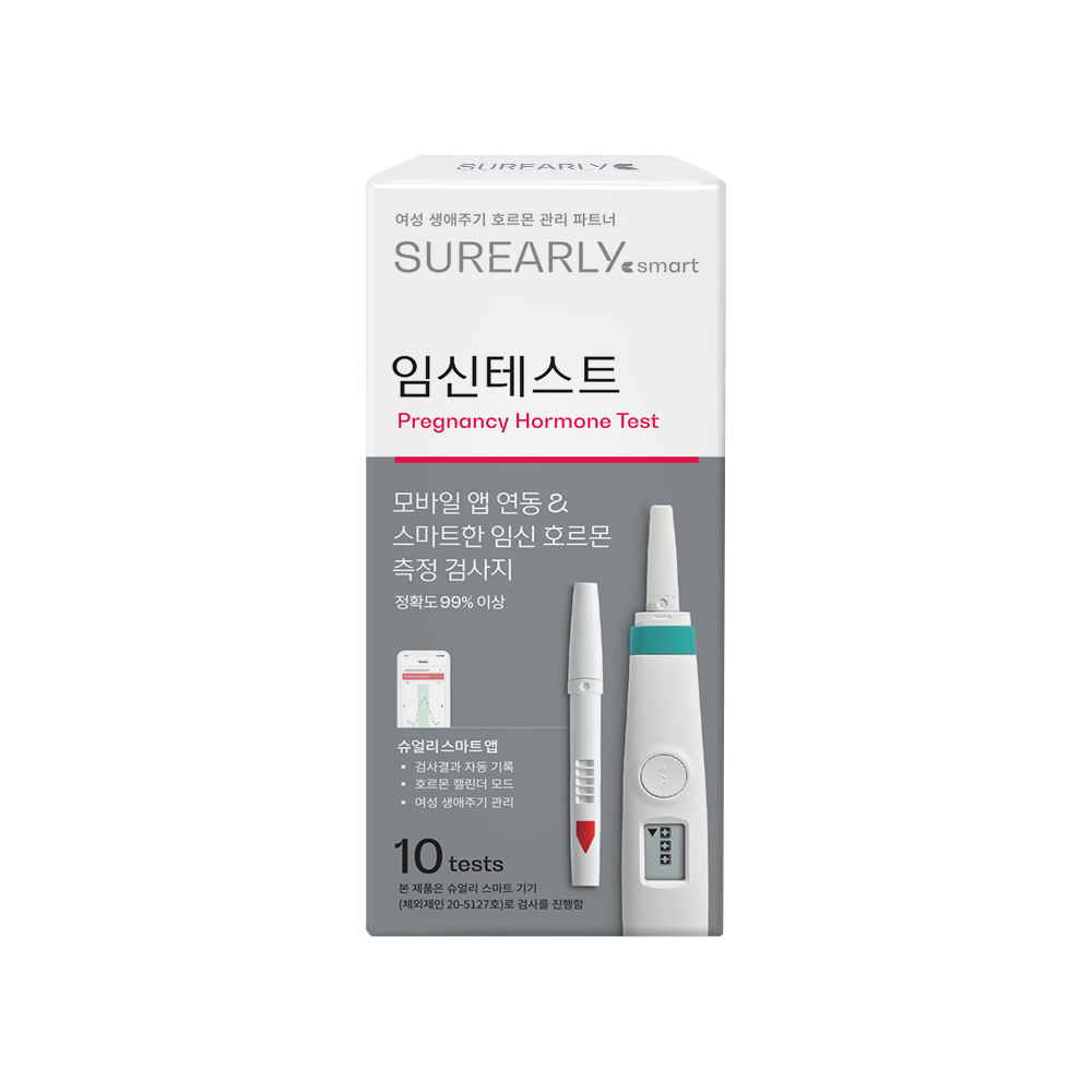 슈얼리 스마트 임신테스트기 10개입 임테기 (기기별매) - 메인 이미지