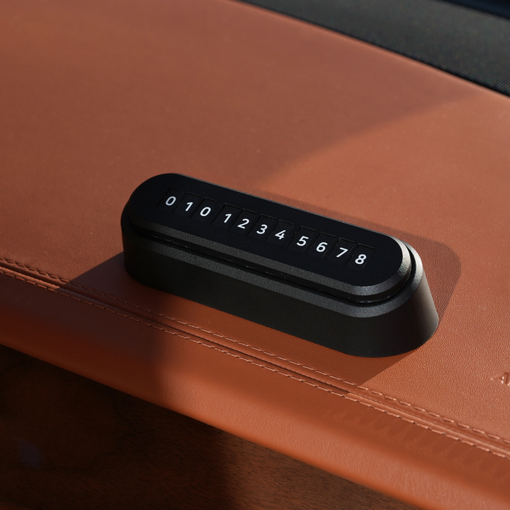 카브제 듀얼 주차번호판 차량용 자동차 연락처 알림판 새차선물 논슬립 패드 전화번호판 8줄