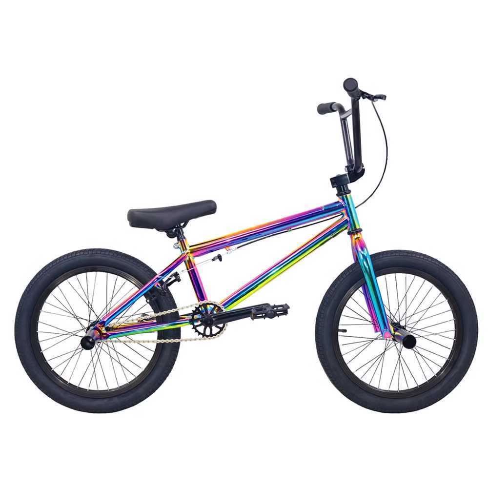 bmx 자전거 묘기자전거 스턴트 비엠엑스 퍼포먼스 검정+보라 - 상품 이미지