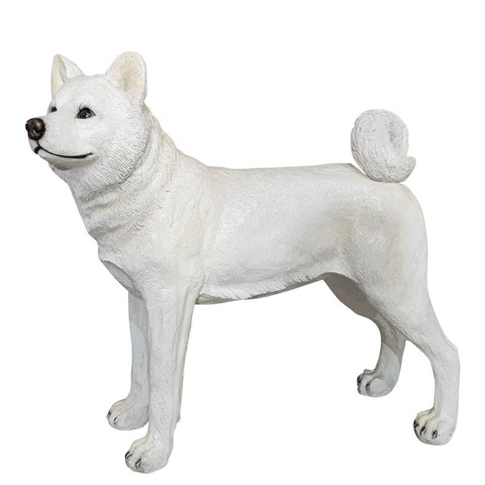 강아지 모형 진짜 같은 피규어 반려동물 촬영 장식품 55cm - 상품 이미지