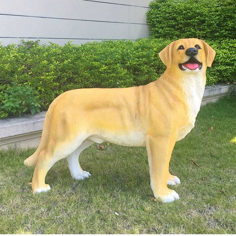 강아지 모형 진짜 같은 피규어 반려동물 촬영 장식품 55cm - 상세 이미지 5