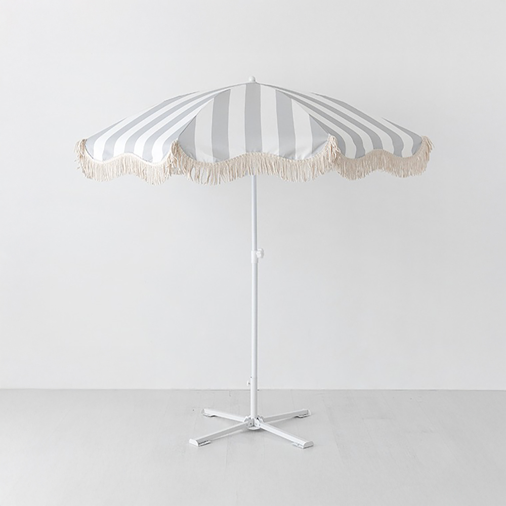 ROMIL 테슬 파라솔 그레이스트라이프A