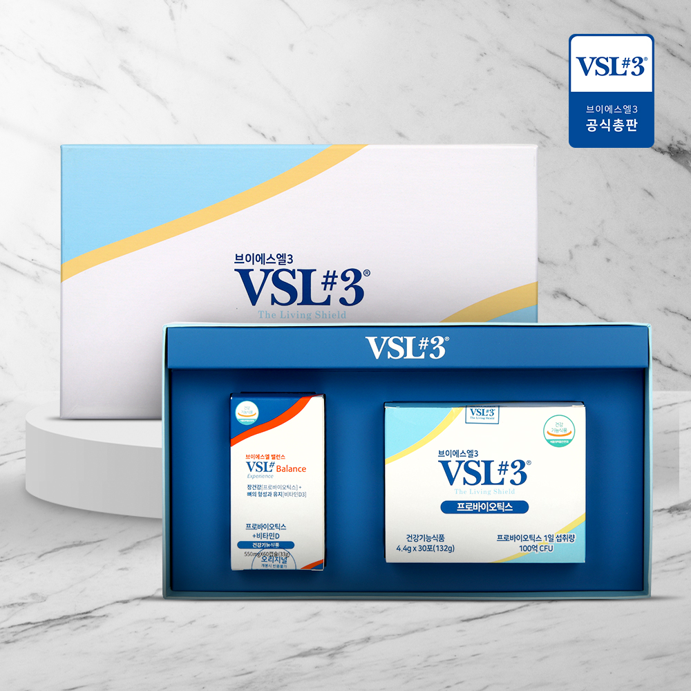 [선물세트] VSL3 브이에스엘 밸런스 60 캡슐 2개월+오리지널 30포 1개월 - 상품 이미지