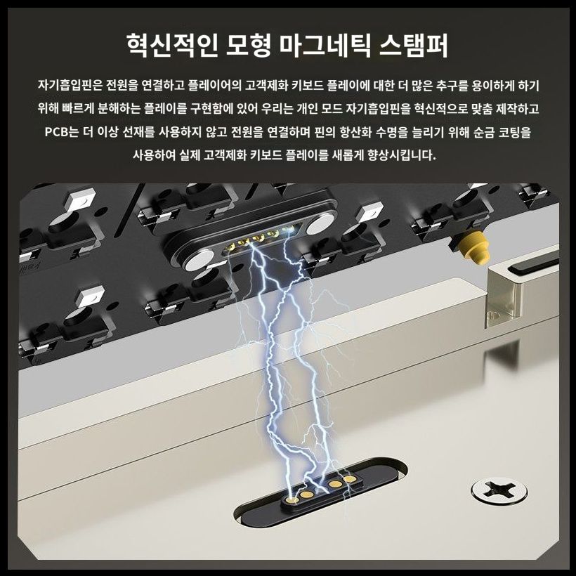 WOB 크러쉬80 리부트 게이밍 키보드 아노다이징 Crush80 reboot Kailh축 Lengyuebai 무광택 HMX 서리옥축 (Non-RGB) - 상세 이미지 4