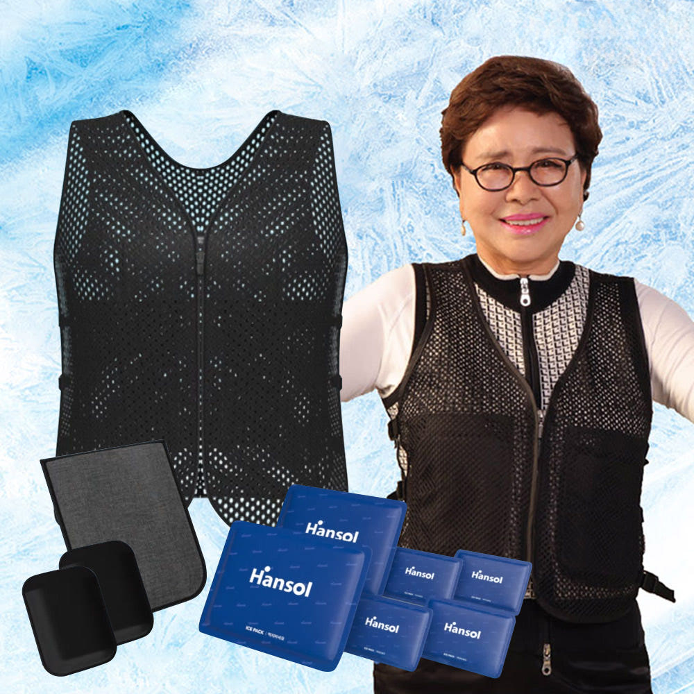 한솔 아이스 쿨조끼 대용량 7시간 냉조끼 여름 쿨링 등산 냉감 얼음조끼 냉방조끼