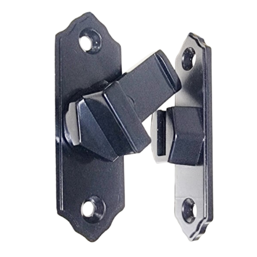 미닫이 여닫이 슬라이딩 도어 문잠금장치 무타공 90도 문걸쇠 현관문 이중잠금 안전고리