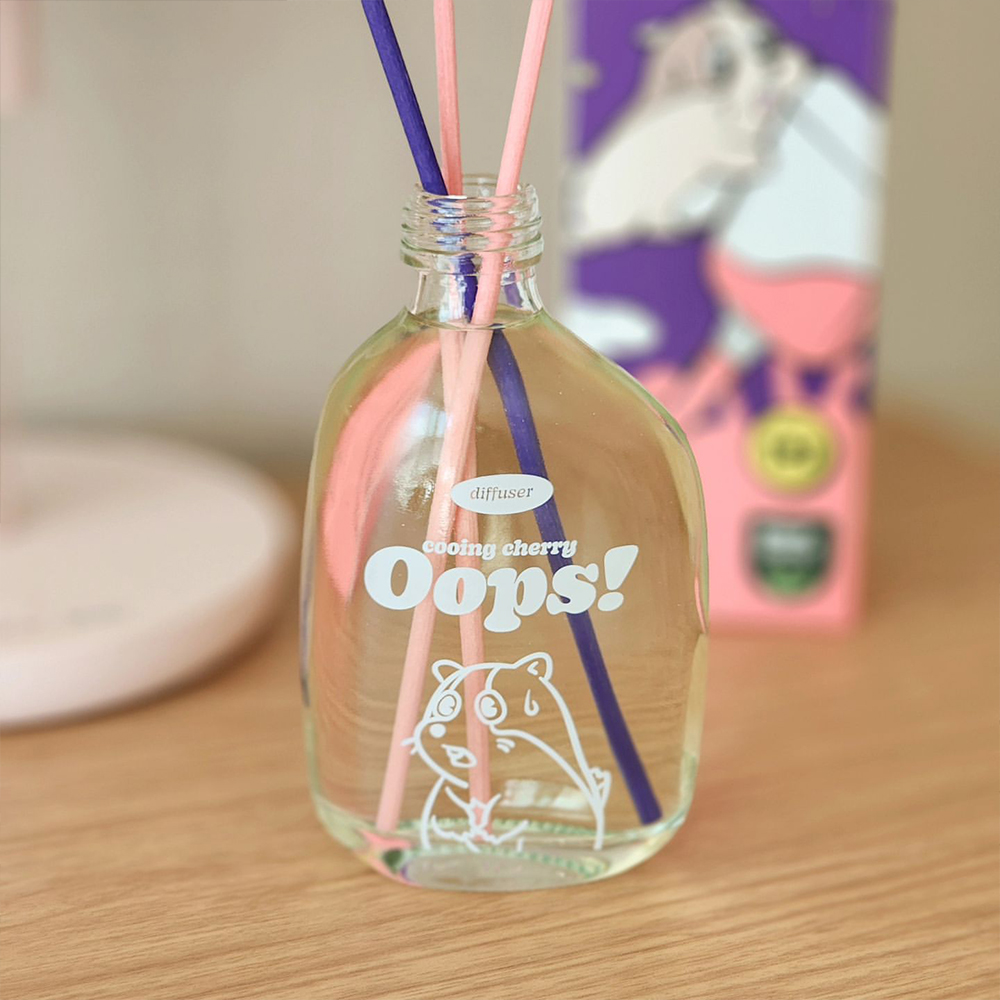 웁스 디퓨저 화장실 실내 인테리어 사무실 방향제 집들이선물 쿠잉체리, 200ml, 1개 - 상세 이미지 2