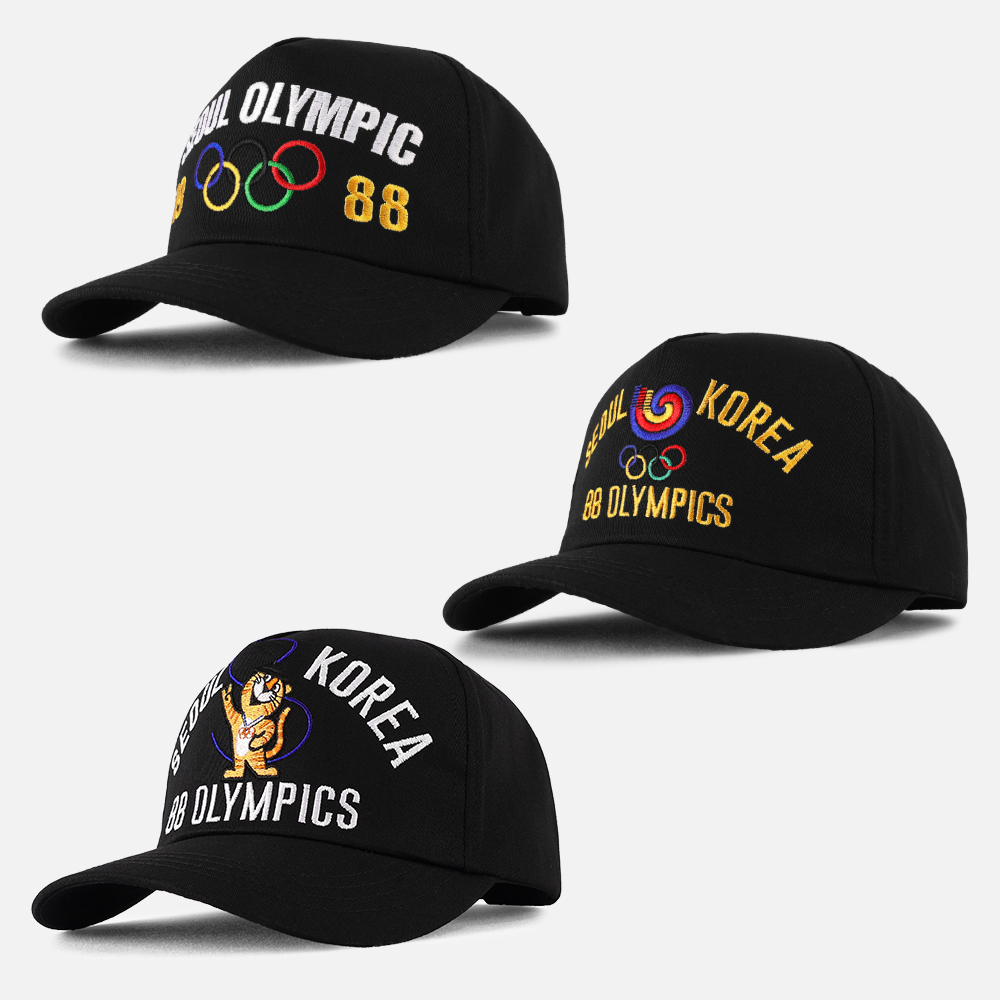 국내제작 응답하라 레트로 볼캡 88 서울 올림픽 자수 호랑이 오륜기 야구모자