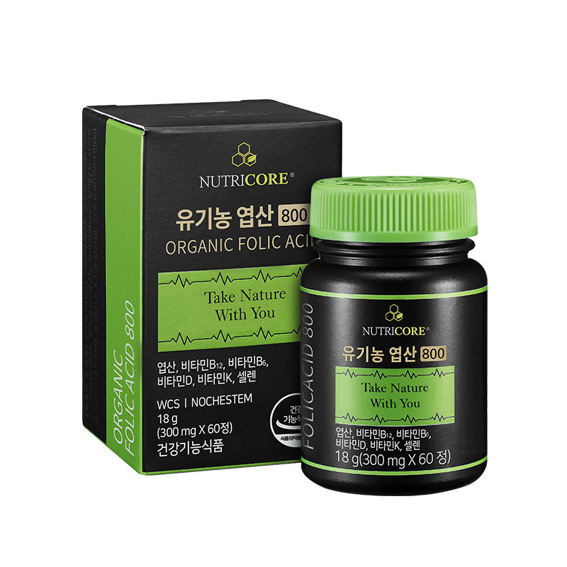 [2개월 뉴트리코어 유기농 엽산 400 임신준비 임산부 노케스템 WCS 300mg x 60정 사진 5