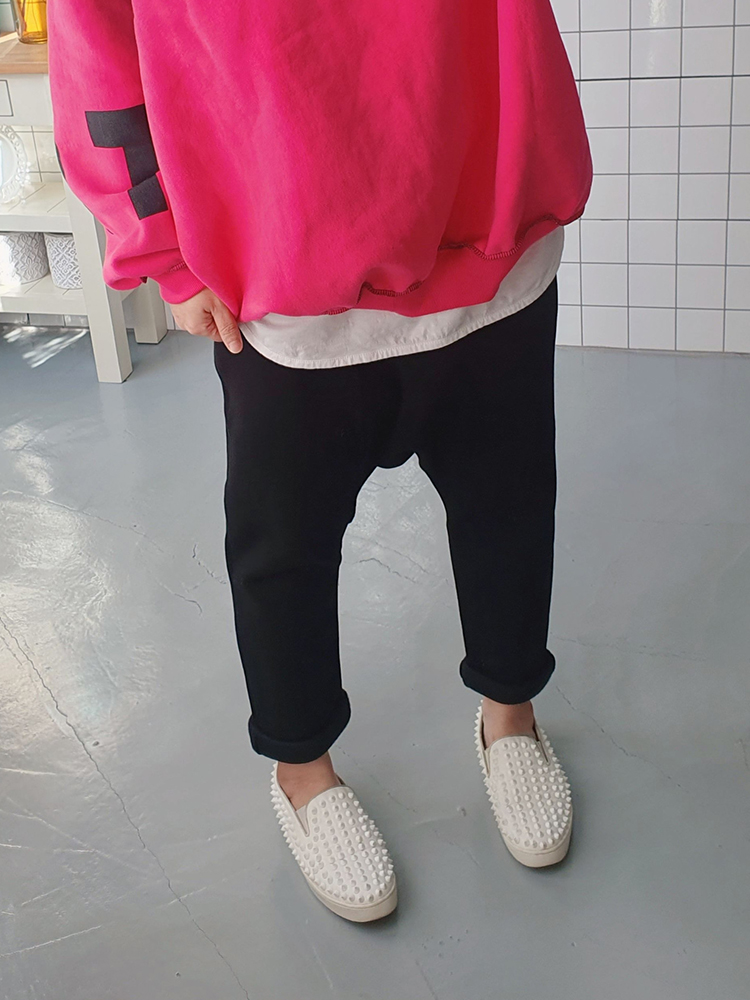 (무배) 기모 제이엠 절개 망고땡 배기바지 - 상품 이미지