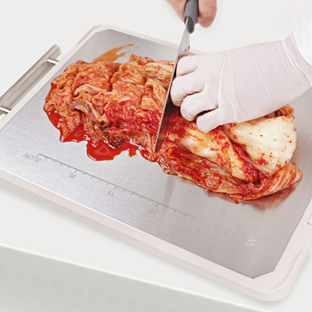 폰테 스테인리스 도마 양면 스텐도마 향균도마