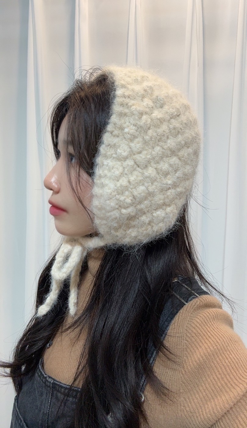 울 니트 뜨개 이어머프 방한 귀도리 귀마개 상세 이미지 12