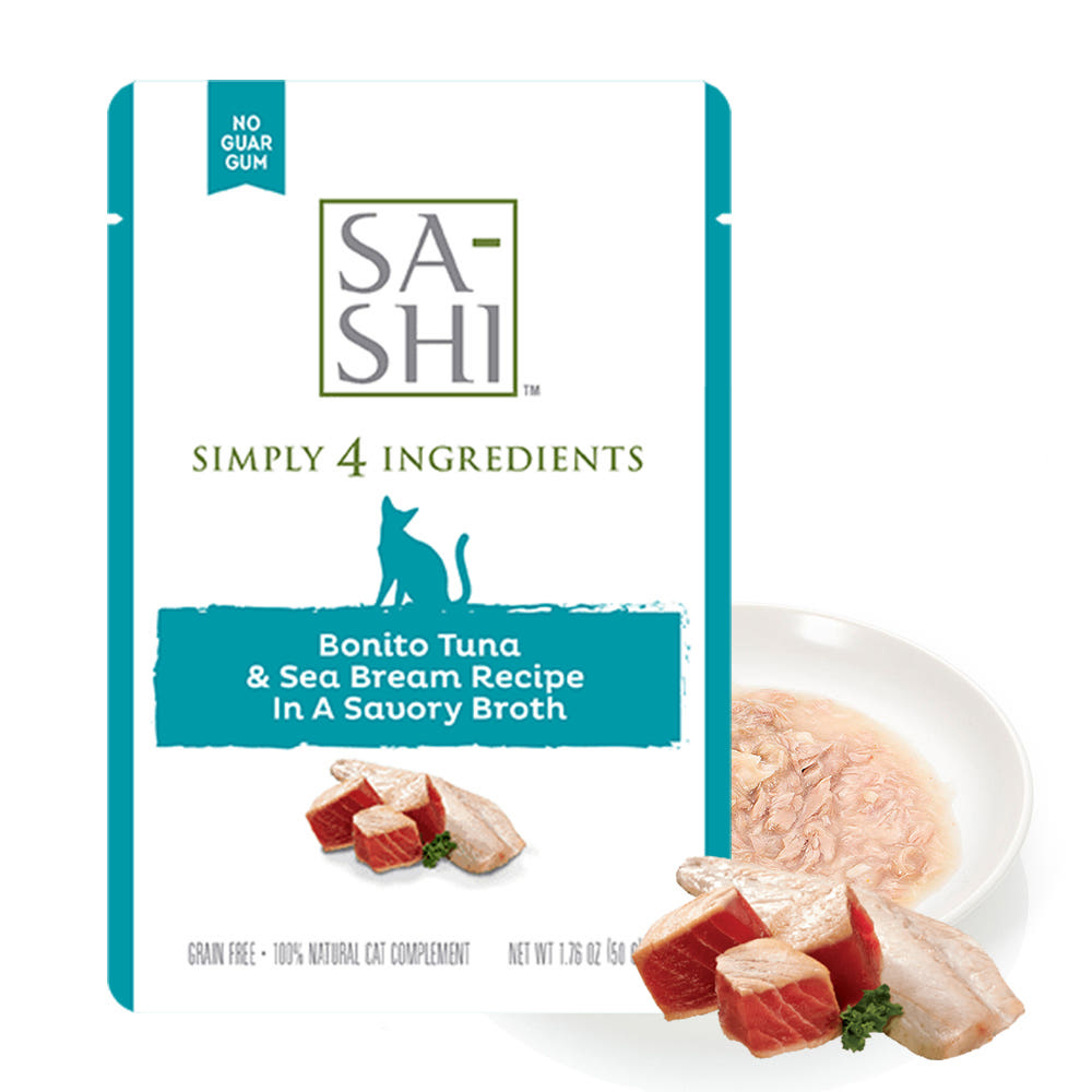 로우즈 사시 파우치 참치 도미 50g 고양이 습식 파우치 - 상품 이미지