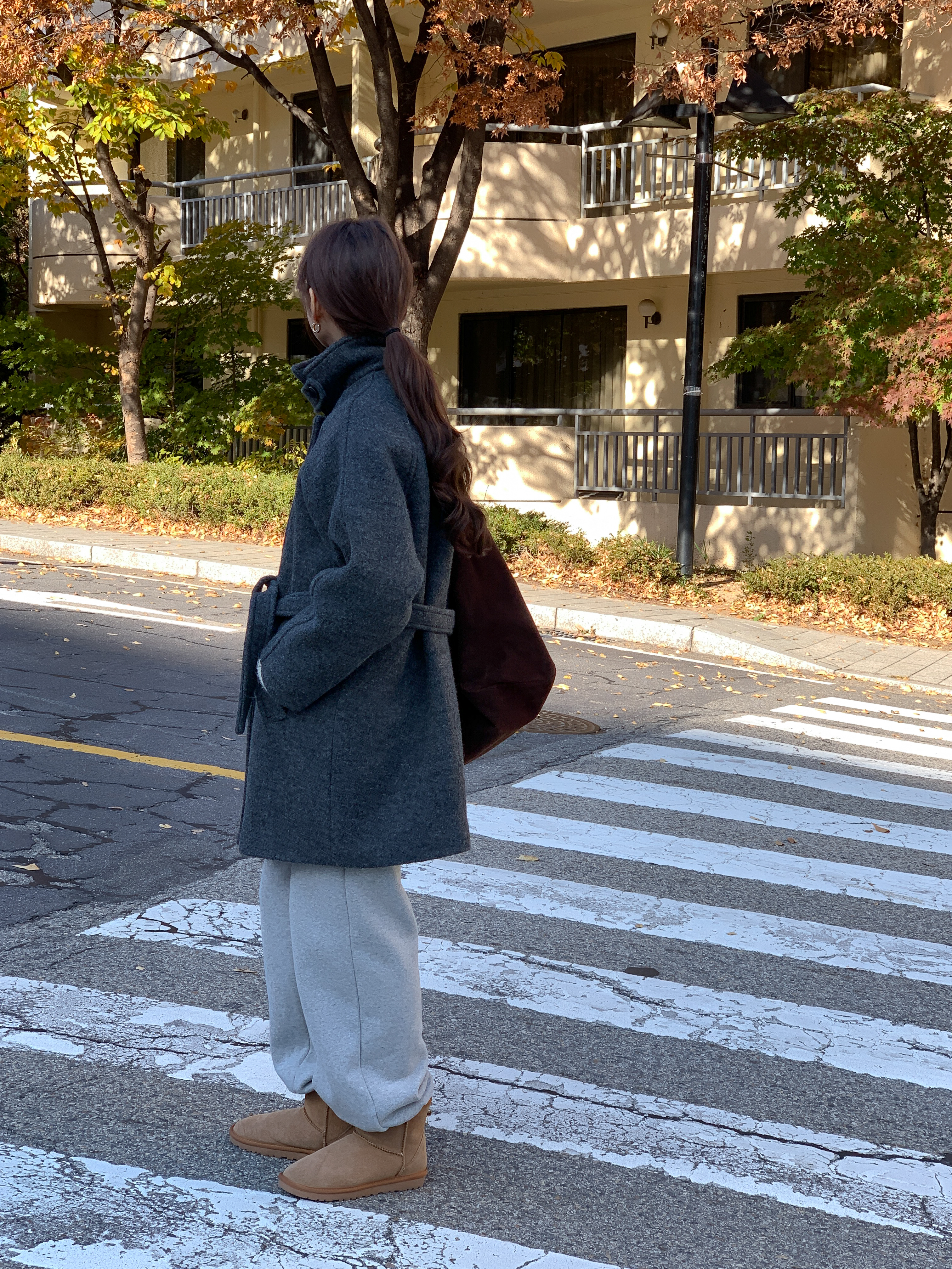 [24 f/w코트] 헤르몬 헤나 하이넥 부클 하프코트 울100 누빔 퀼팅 핸드메이드 640 상세 이미지 35