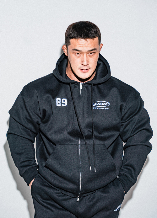 언브로큰 B9 후드집업 블랙