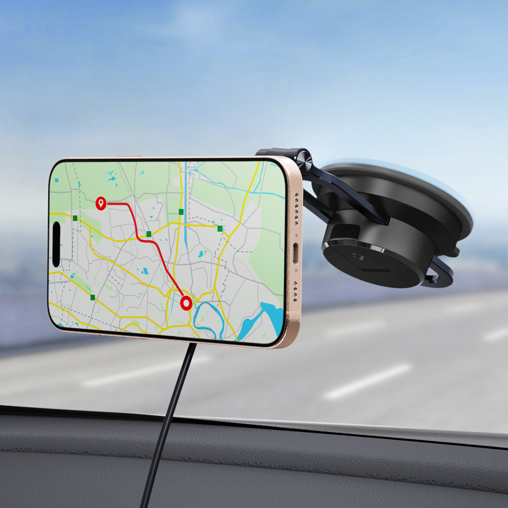 Qi2 맥세이프 차량용 핸드폰 거치대 고속 무선 충전기 ITQ35W 대시보드형