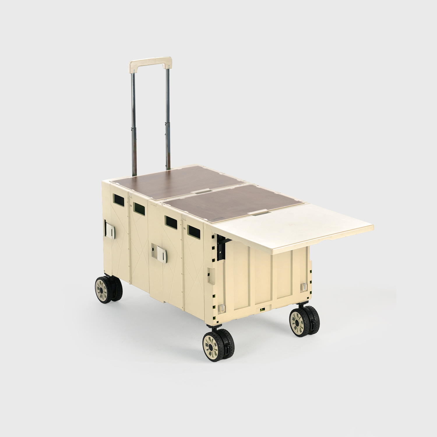 코드리빙 웨건 테이블 캠핑웨건 캐리어 카트 광폭휠 풋브레이크 상판포함 2세대