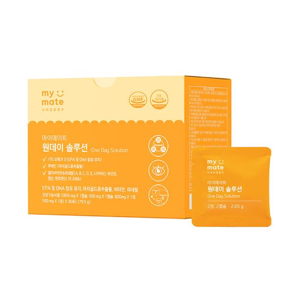 [마이메이트]원데이 솔루션 하루 단 한팩 종합 멀티비타민 1개월분 : 주식회사 케이티알파