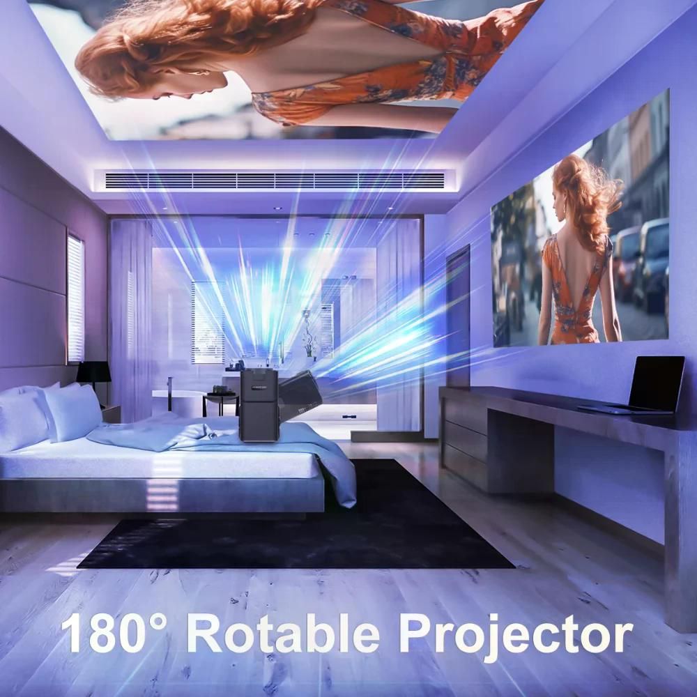 Magcubic 4K 프로젝터 1080P 390ANSI HY320 HY300 듀얼 와이파이 6 BT5.0 HY320-Black 이미지 6