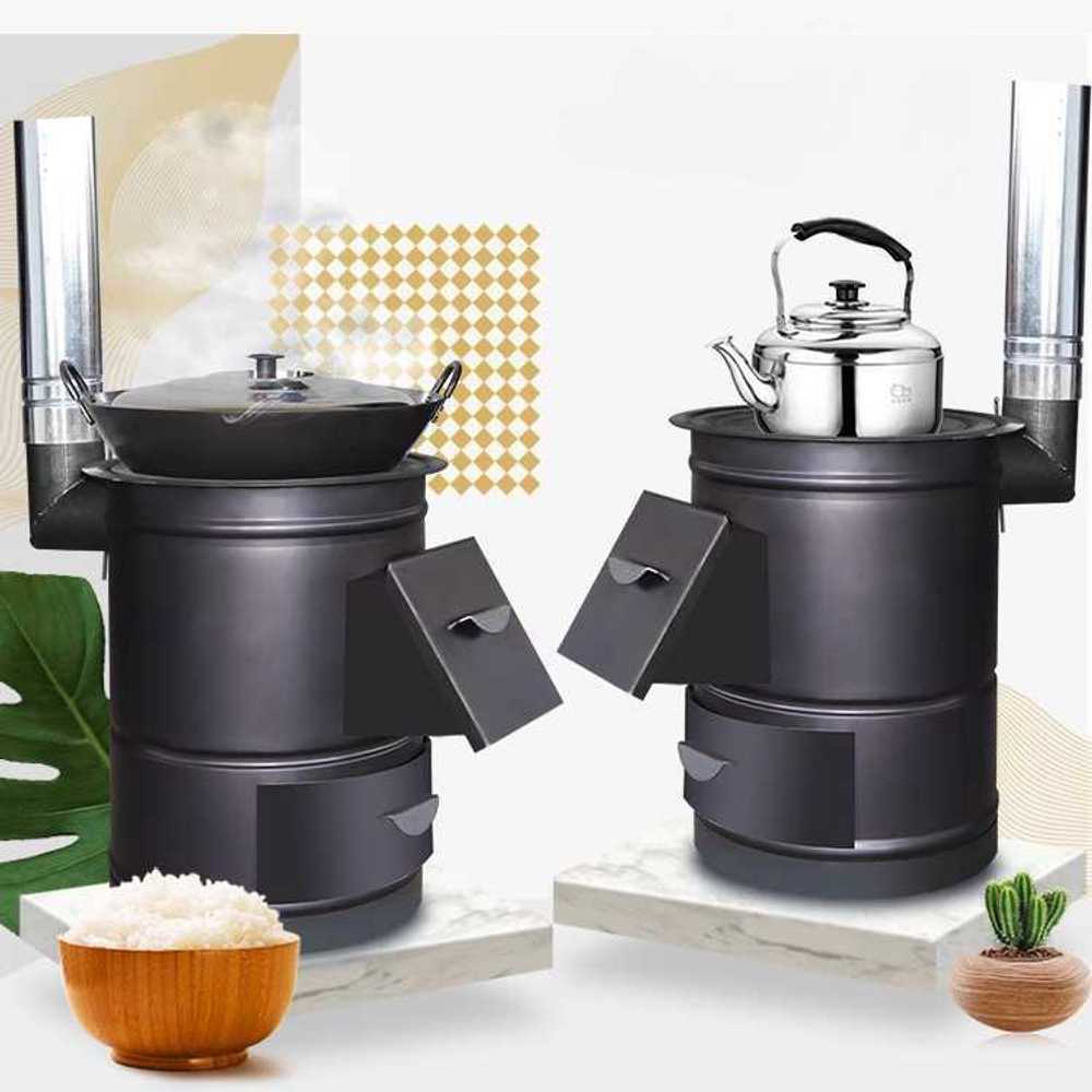 가마솥화덕 솥밥 아궁이 시골 캠핑 드럼통 마당 화구 소각로 화로 표준40cm+2m튜브+회색서랍 : SOOAPAPA