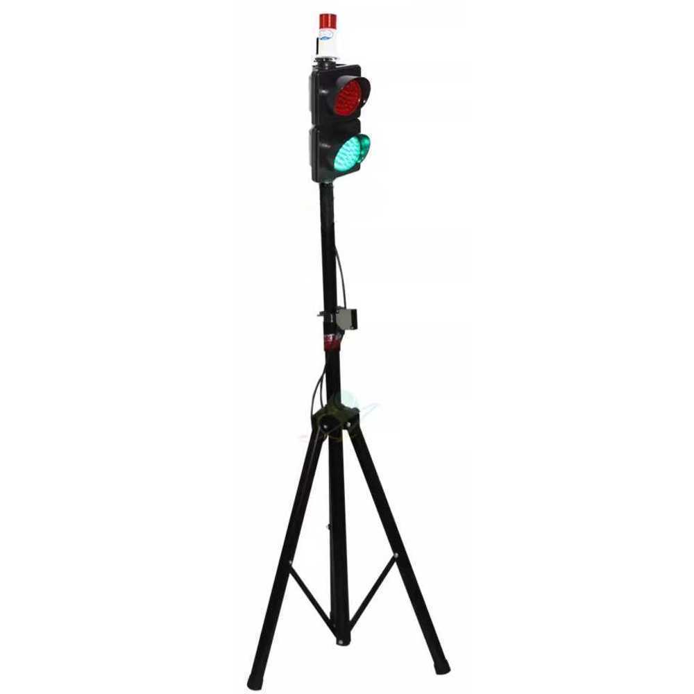 안전교육 신호등 도로 교통 유치원 표지판 LED 훈련 2m 유선 - 상품 이미지