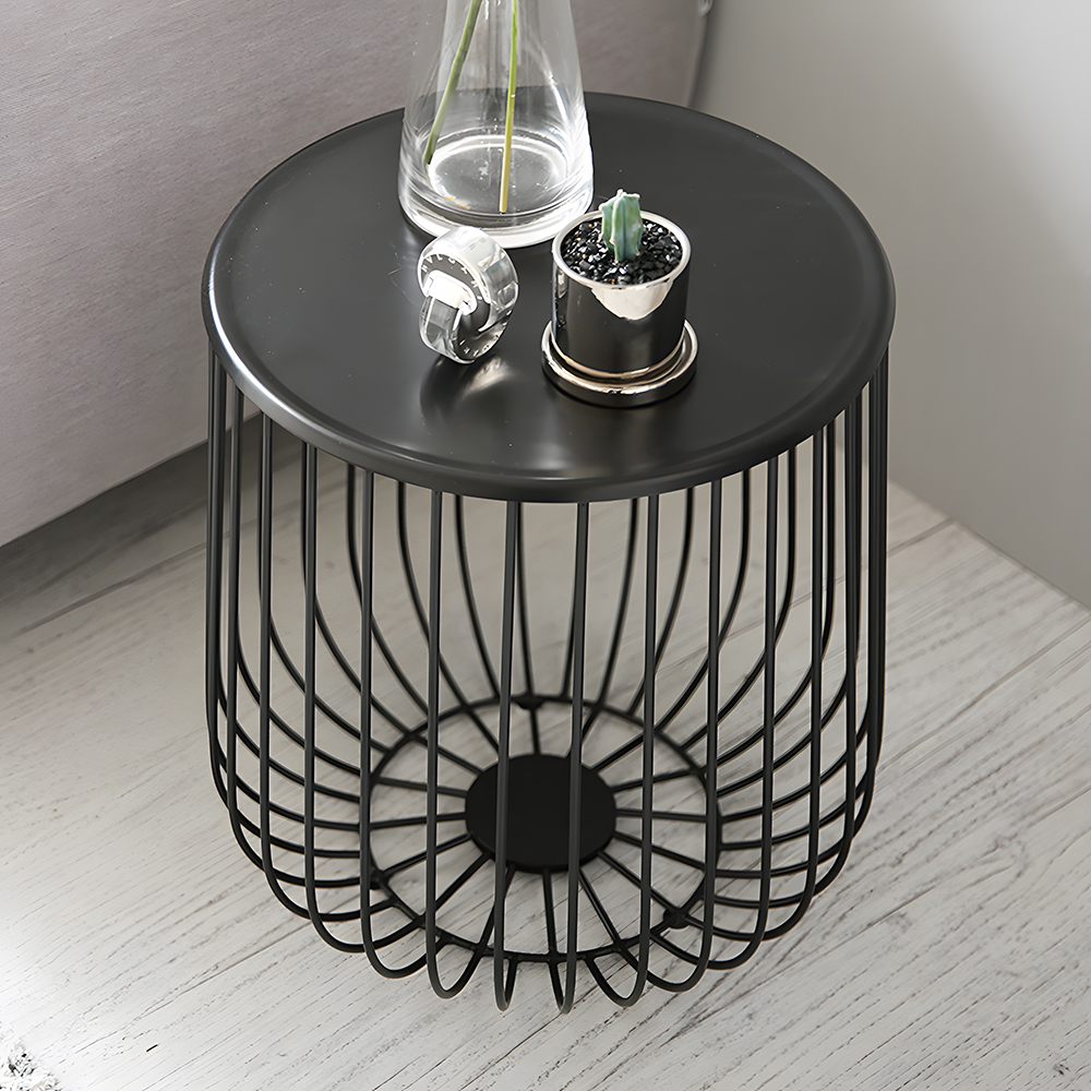 네트 철제 티테이블 쇼파 거실협탁 보조베란다 소파협탁 침대 카페 원형 소