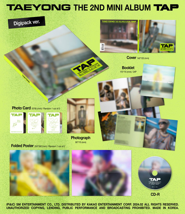 엔시티 태용 - 미니 2집 [TAP] (Digipack 버전) - 상세 이미지 3