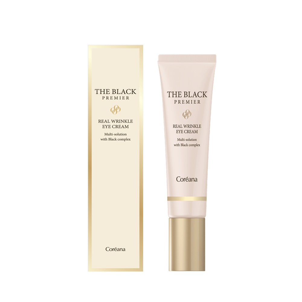 눈가 주름탄력 개선 펩타이드아이크림 코리아나 더블랙 프리미어 아이크림 30ml, 1개 - 메인 이미지