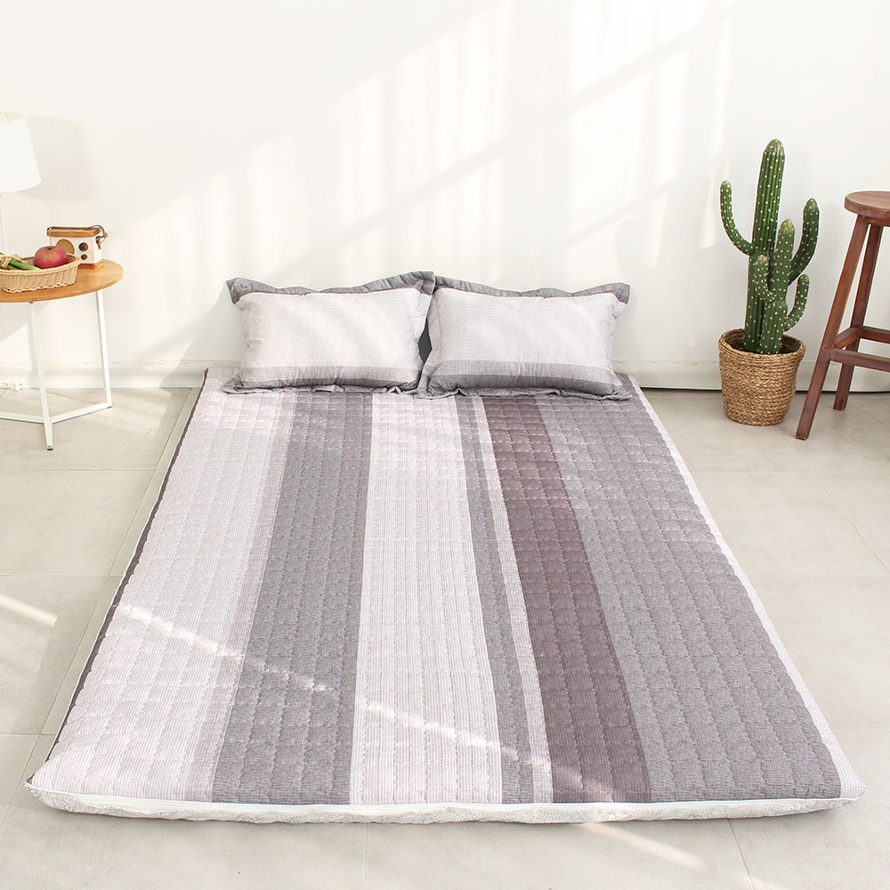 아르떼베딩 루이스 바닥 요매트 (요커버+솜) 까는이불 미끄럼방지 누빔 5cm SS/Q