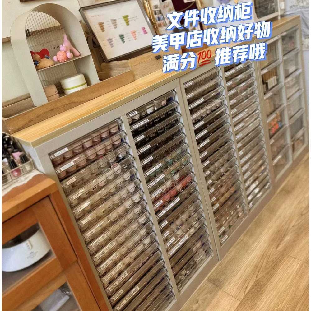 네일 수납장 네일샵 매니큐어 보관 미술 서랍 진열장 - 상세 이미지 5
