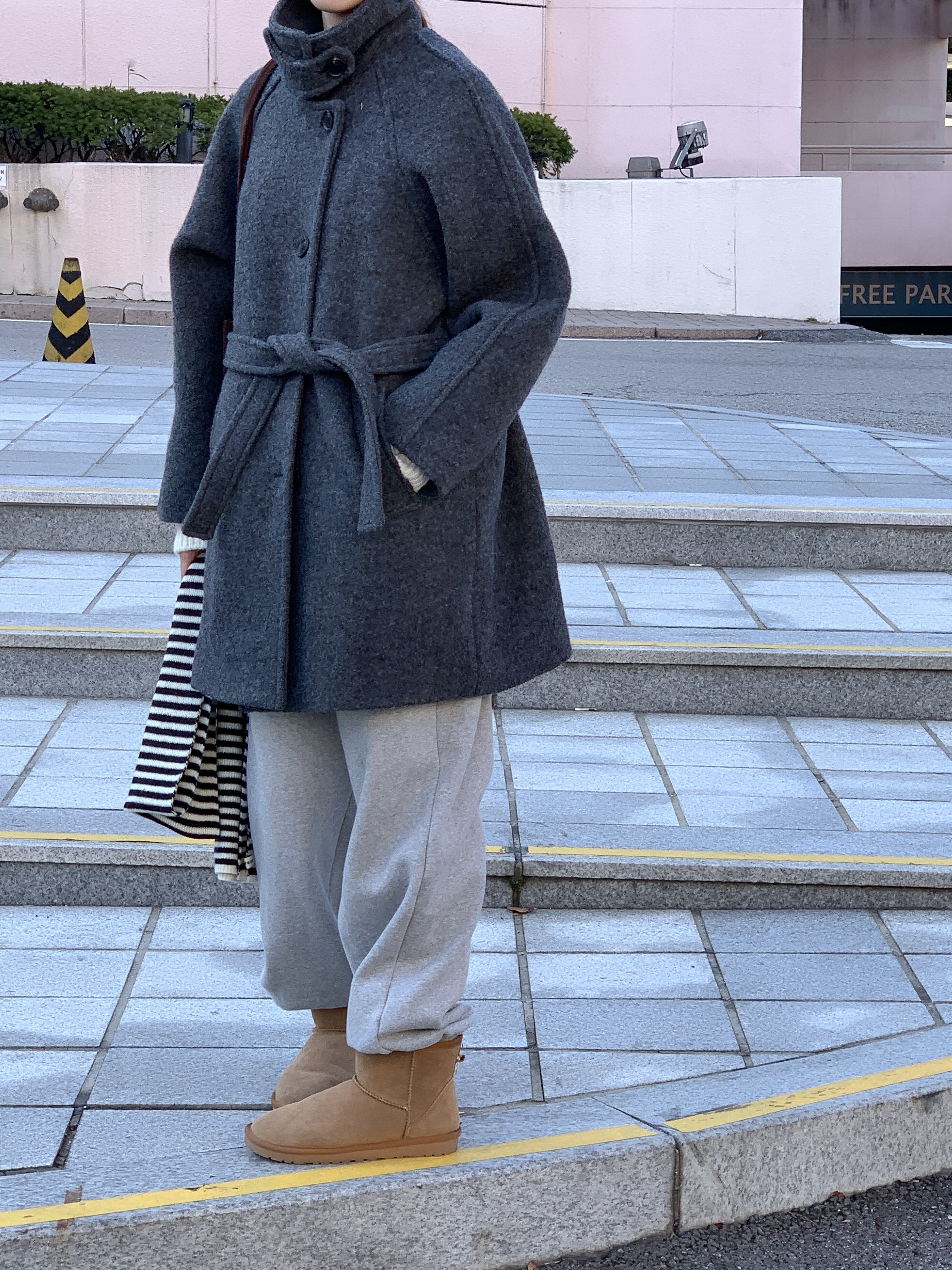 [24 f/w코트] 헤르몬 헤나 하이넥 부클 하프코트 울100 누빔 퀼팅 핸드메이드 640 상세 이미지 61