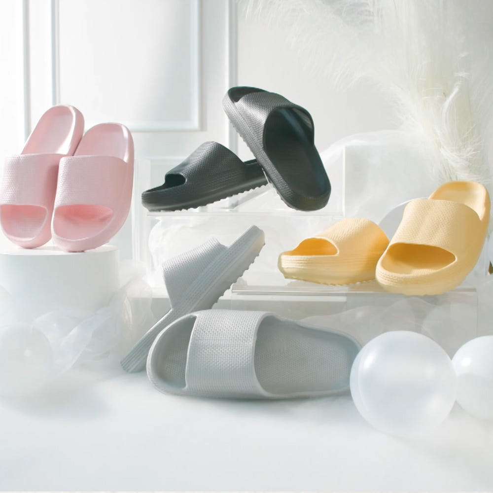 백세건강신발 구르미 충격흡수 쿠션 층간소음 슬리퍼 4켤레 세트 - 상품 이미지