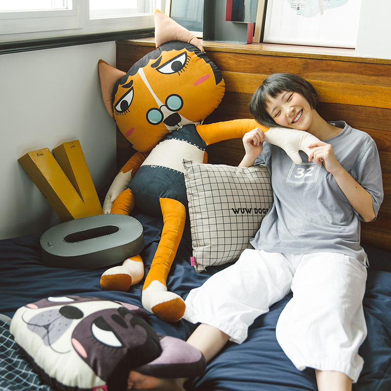 강아지 인형 애착 동물 귀여운 대형 선물 - 상세 이미지 2