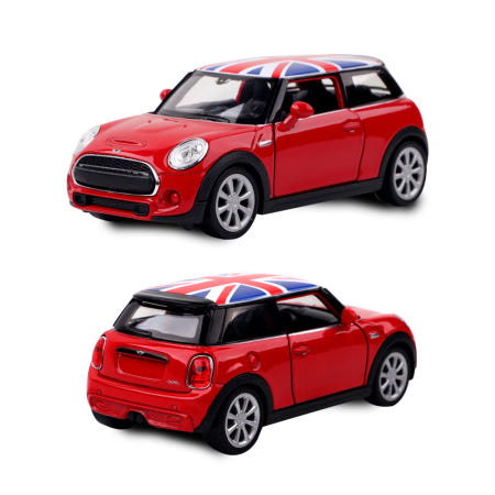 WELLY 1:38 뉴 미니 해치 미니카 외제차 미니어처 장식 자동차 3세 장난감